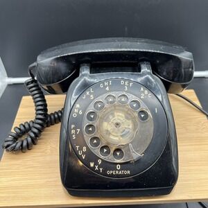 Antique Black Rotary Telephone 1966 Phone Automatic Electric NB802 CXX 9-66-4 US